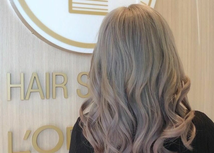 Stylish hair color transformation at House of Colour, Richmond, British Columbia, CA.