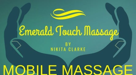 Logo of Emerald Touch Massage, York, England, GB showcasing a pair of stylized hands.