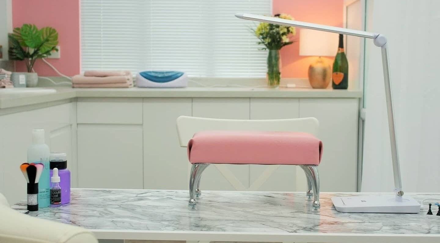 Bright and inviting nail treatment area at Pro Radiance in Havant, England, GB with modern decor.