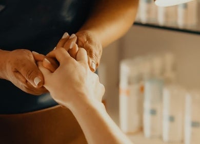 Hand massage at Simply Skin Aesthetics, Wellness and Beauty in Cape Town, Western Cape, ZA.