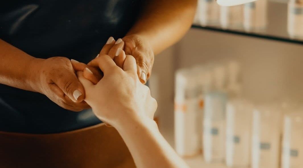 Hand massage at Simply Skin Aesthetics, Wellness and Beauty in Cape Town, Western Cape, ZA.