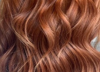 Lustrous copper waves styled at SJ Hair Collective, Innaloo, Western Australia, AU.