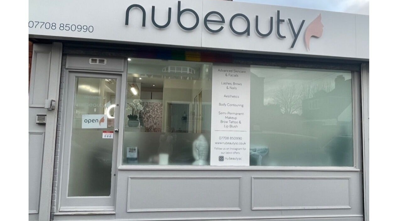 Front view of NuBeauty - Sutton Coldfield, located in The Royal Town of Sutton Coldfield, England, GB.