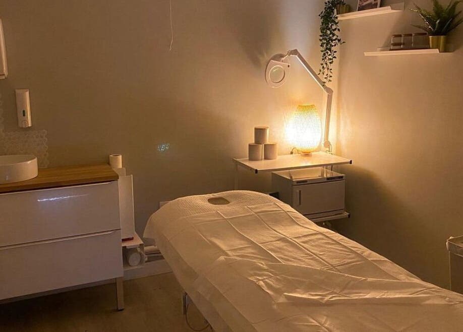 Calming therapy room at Revitalize Beauty and Aesthetics, Westgate-on-Sea, England, GB. Modern, peaceful ambiance.
