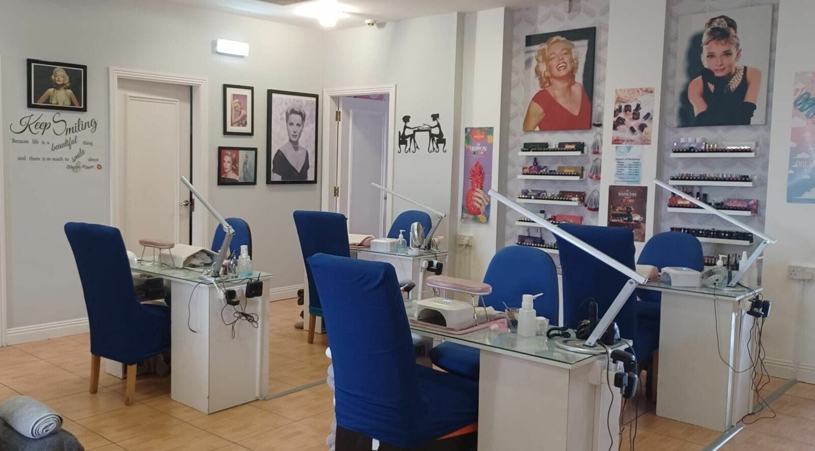 Elegant nail salon interior at Cloud 9 Beauty, Unit 7, Racefield, Dooradoyle, Limerick. Located in Limerick, County Limerick, IE.