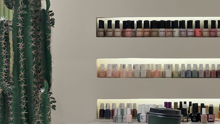 Elegant nail polish display at Sabah Salem صباح السالم, in Sabah Al Salem, Mubarak Al-kabeer Governorate, KW.