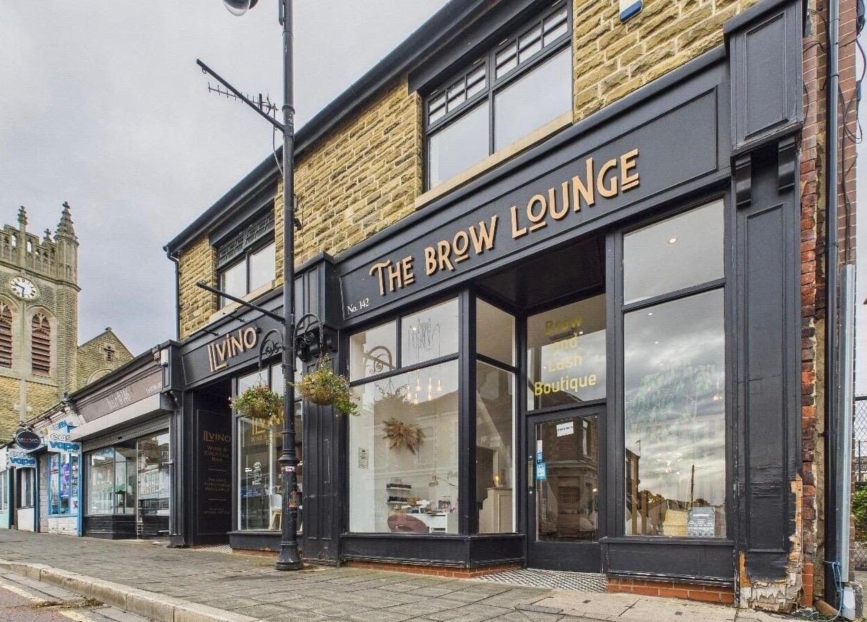 The Brow Lounge Aesthetics and Beauty venue exterior in Bishop Auckland, England, GB, showcasing modern charm.