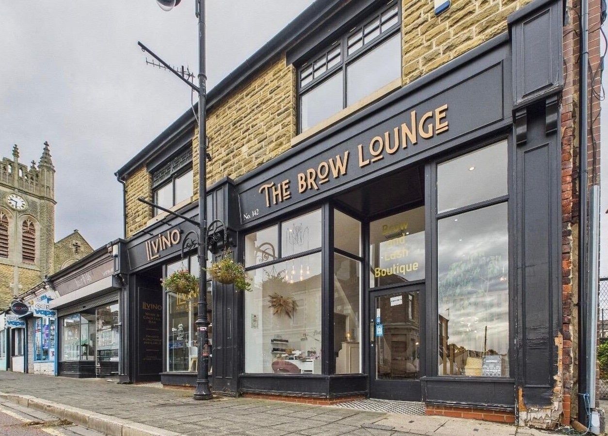 The Brow Lounge Aesthetics and Beauty venue exterior in Bishop Auckland, England, GB, showcasing modern charm.