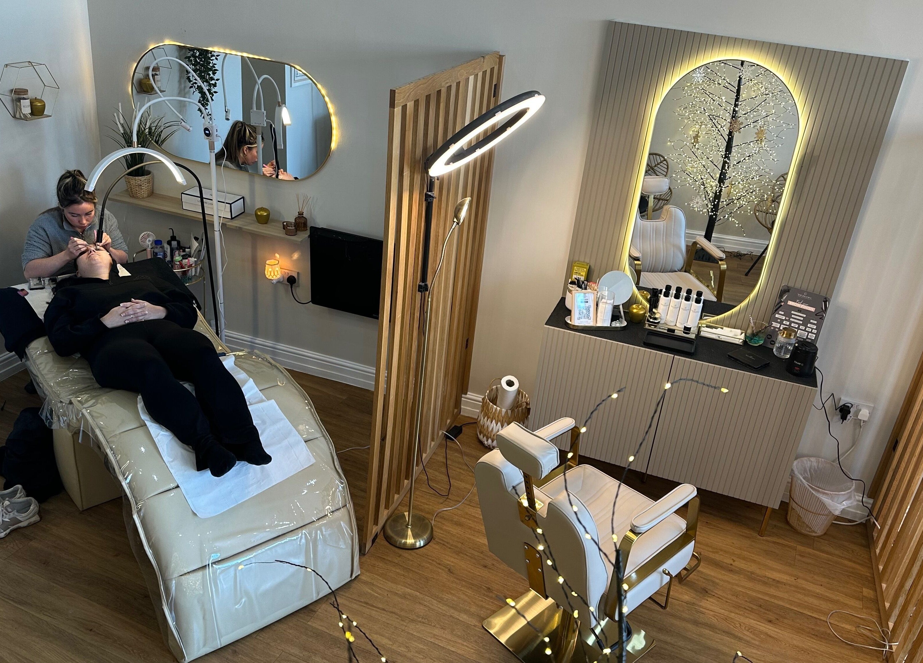 Relaxing beauty treatment at The Brow Lounge Aesthetics and Beauty in Bishop Auckland, England, GB.