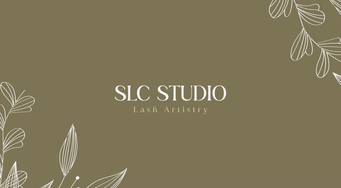 SLC Studio logo with floral design at Ash Green, England, GB showcasing its lash artistry expertise.