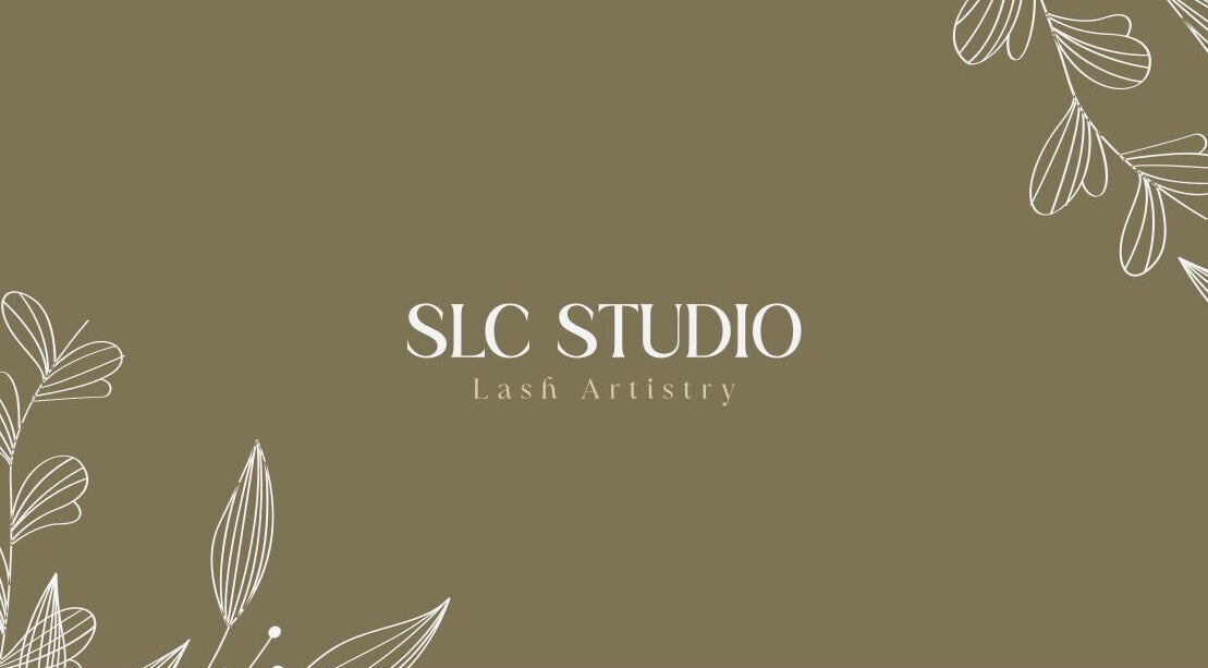SLC Studio logo with floral design at Ash Green, England, GB showcasing its lash artistry expertise.