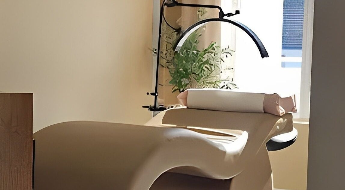 Relaxing treatment bed at Lashcore | Somerset West in Cape Town, Western Cape, ZA, inviting serene wellness.