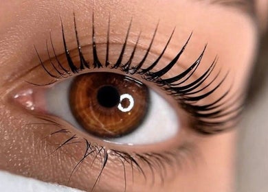Close-up of beautifully extended lashes at Lashcore | Rondebosch East in Cape Town, Western Cape, ZA.