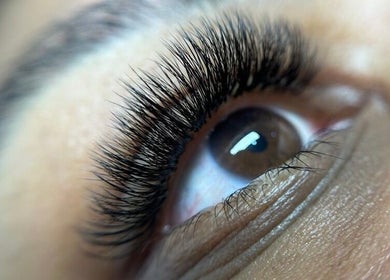 Closeup of beautifully extended lashes at Lashcore | Rondebosch East, Cape Town, Western Cape, ZA.