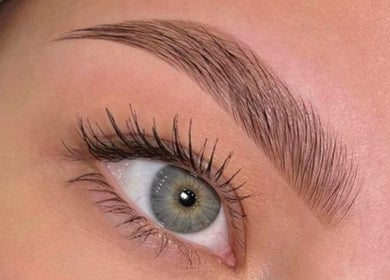 Close-up of elegantly styled eyelashes at Lashcore | Rondebosch East, Cape Town, Western Cape, ZA.