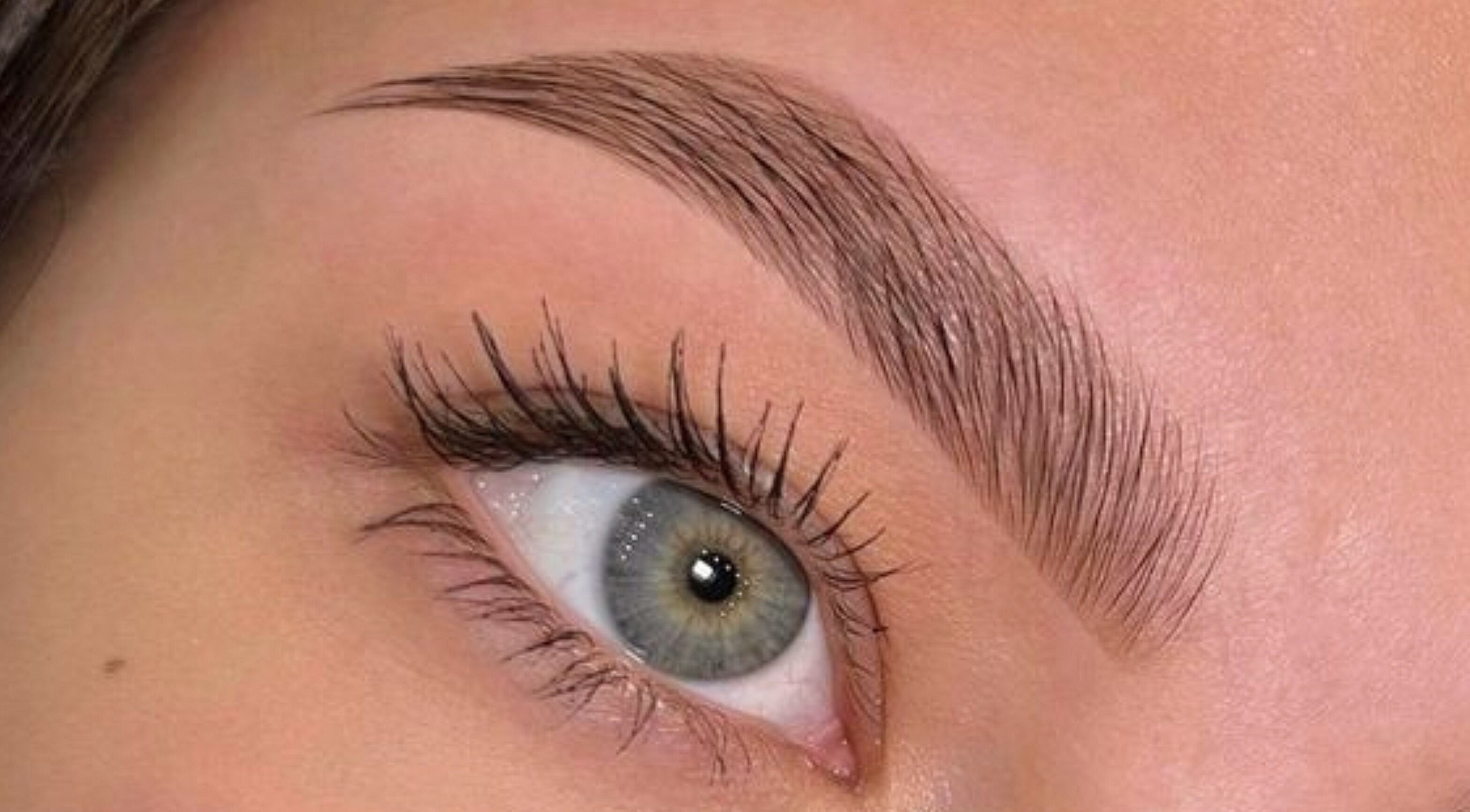 Close-up of styled eyebrow at Lashcore | Rondebosch East in Cape Town, Western Cape, ZA.