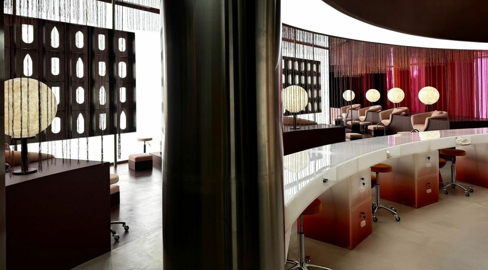 Elegant interior of Base & Boon - Diplomatic Quarter in Riyadh, Riyadh Province, SA with modern decor and seating.