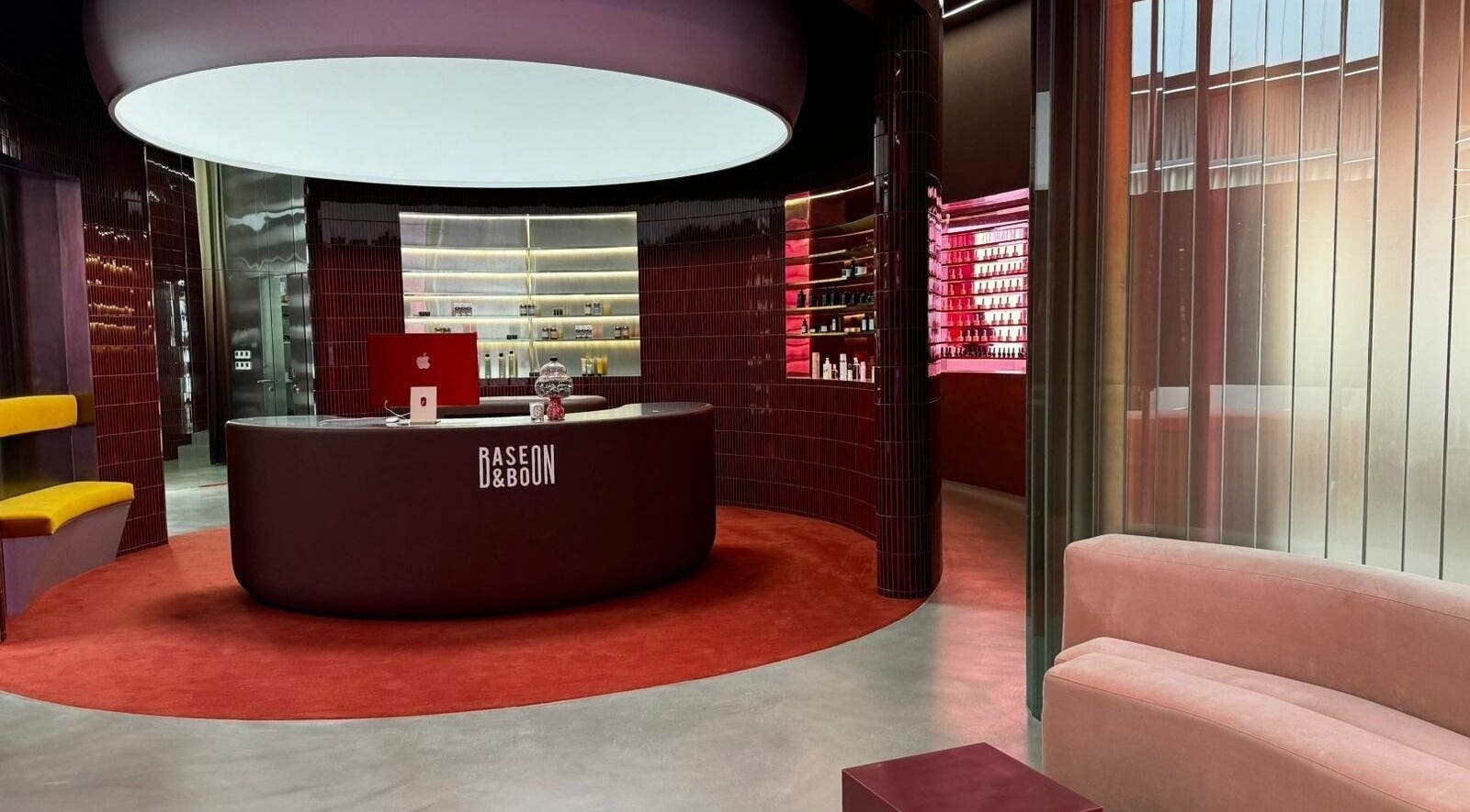 Base & Boon - Diplomatic Quarter reception area, modern decor in Riyadh, Riyadh Province, SA.