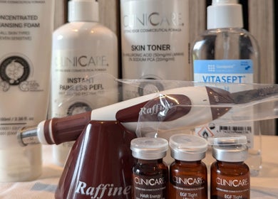 Premium skincare products at North East Cosmetics [Easington Village], Peterlee, England, GB.