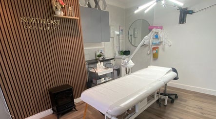 Tranquil treatment room at North East Cosmetics [Easington Village], Peterlee, England, GB.
