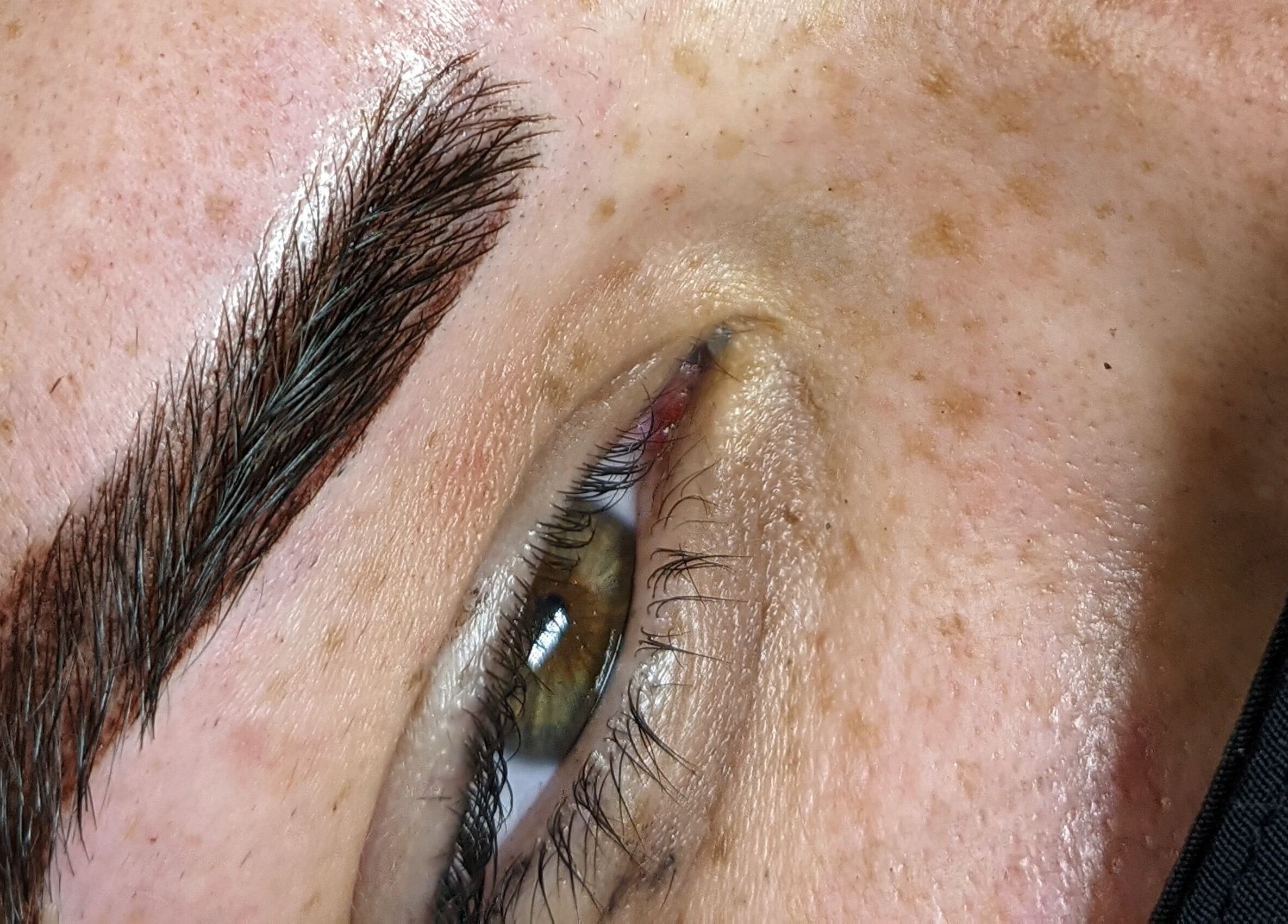 Perfectly shaped eyebrows at North East Cosmetics [Easington Village], Peterlee, England, GB.