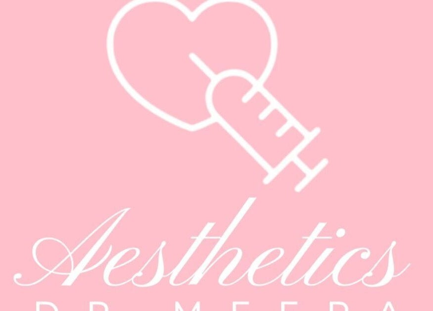 Dr Meera Aesthetics - Brighton logo showcases a heart with syringe, located in Brighton And Hove, England, GB.