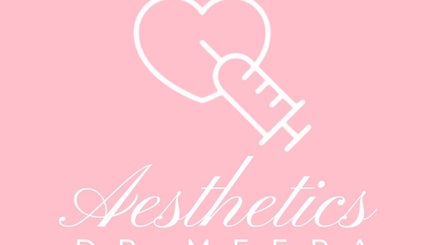 Dr Meera Aesthetics - Brighton logo showcases a heart with syringe, located in Brighton And Hove, England, GB.