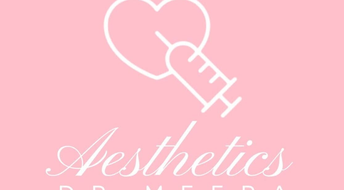 Dr Meera Aesthetics - Brighton logo showcases a heart with syringe, located in Brighton And Hove, England, GB.