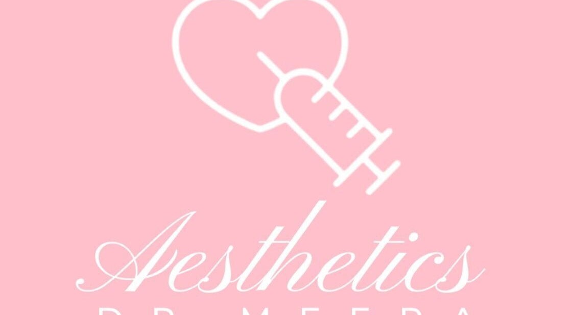 Dr Meera Aesthetics - Brighton logo showcases a heart with syringe, located in Brighton And Hove, England, GB.