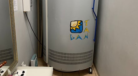 Tanning capsule at Eloah Aesthetic Clinic & Salon - Rooihuiskraal, Centurion, Gauteng, ZA.