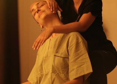 Relaxing massage therapy at Thy Spa Bath, Bath, England, GB, showcasing soothing wellness experience.