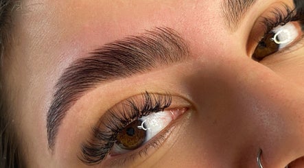 Close-up of perfectly shaped eyebrows and lashes at Muse - Ballyclare, Ballyclare, Northern Ireland, GB.