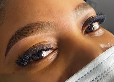Close-up of expertly styled eyelashes at Muse - Ballyclare, Ballyclare, Northern Ireland, GB.