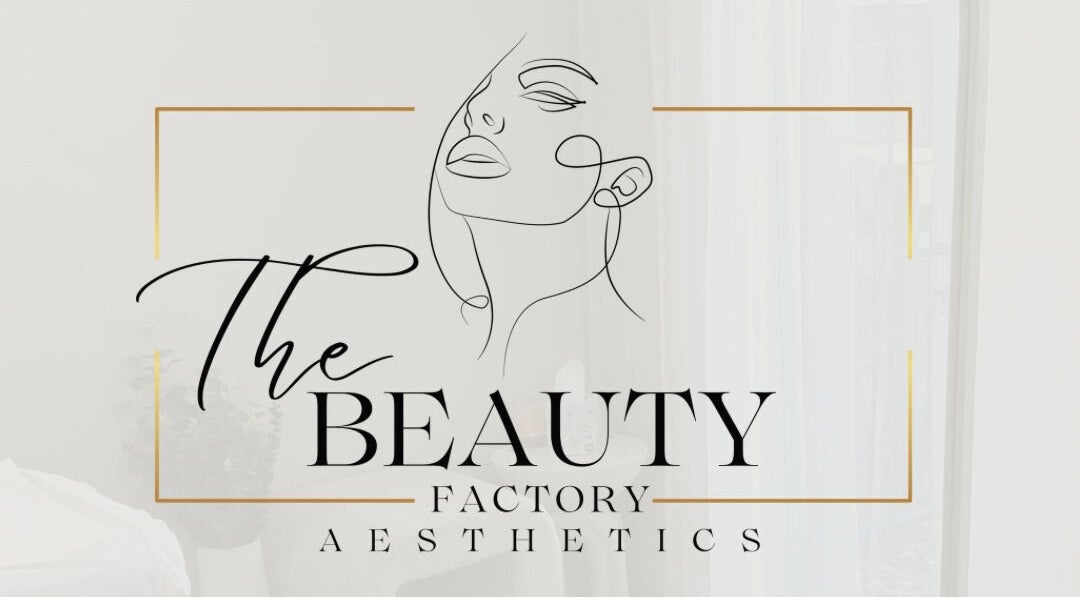 Sophisticated line art logo of The Beauty Factory in Ramsgate, England, GB.