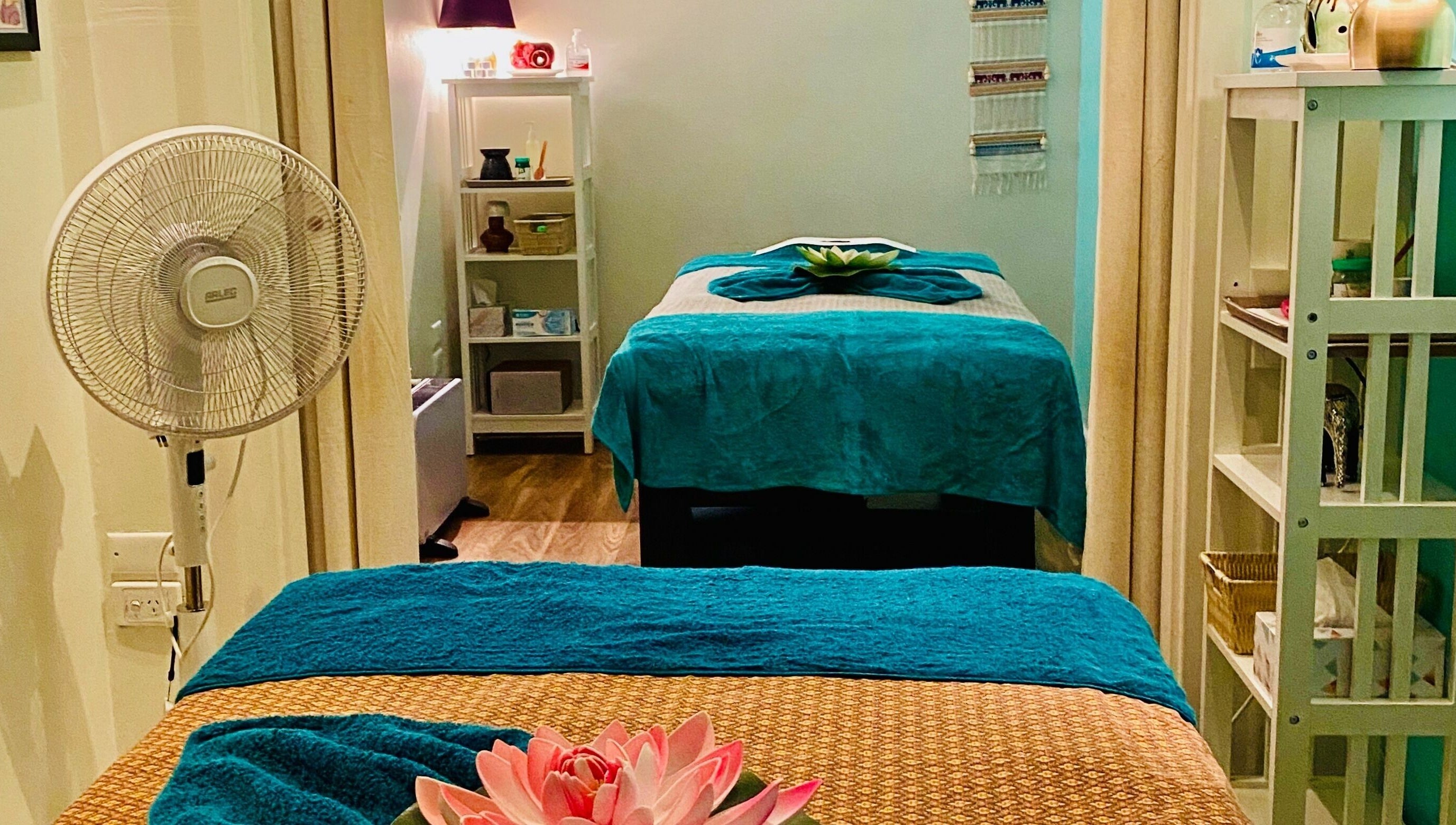 Relaxing massage room at Sawadee Hamilton, Hamilton, New South Wales, AU with serene ambiance and decor.