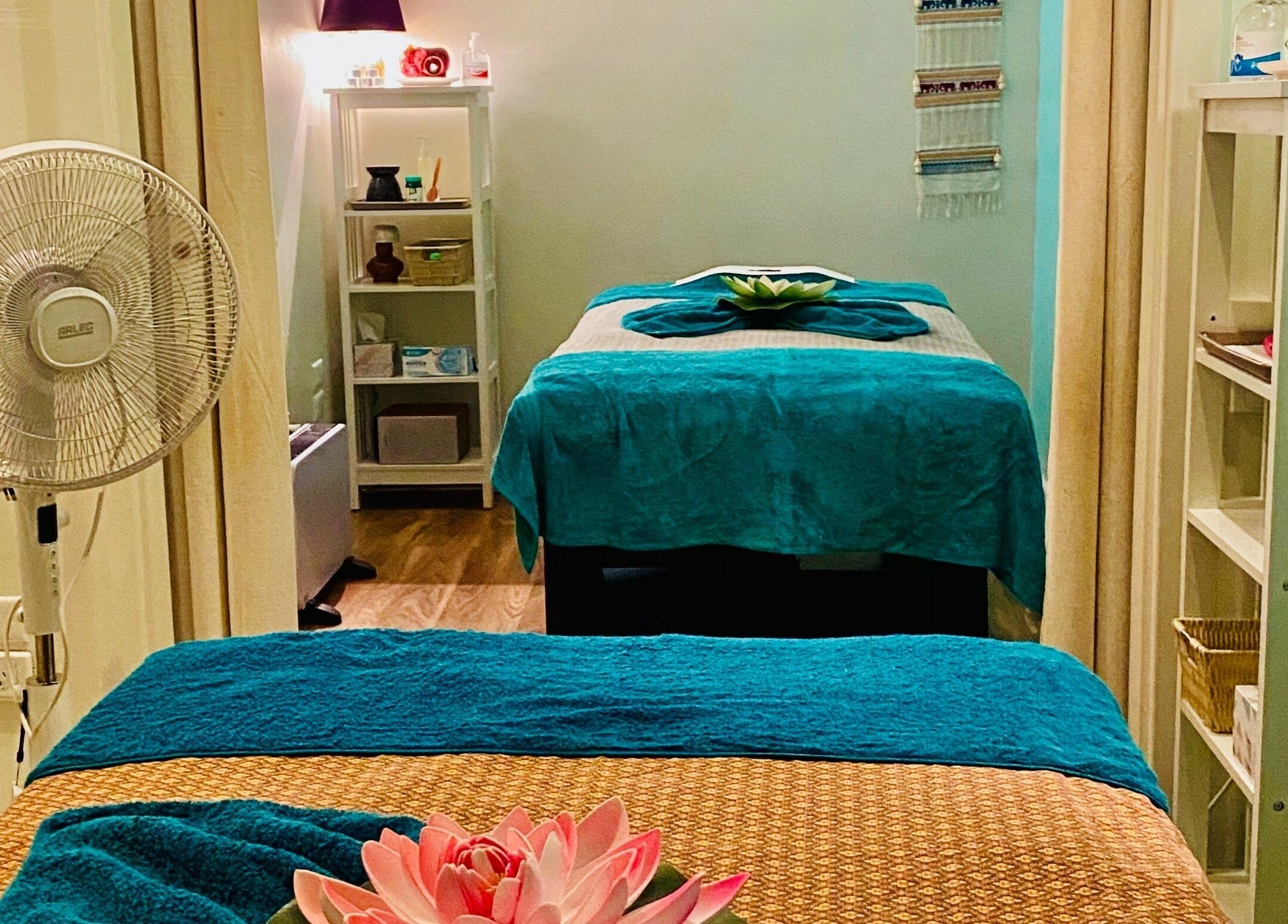 Relaxing massage room at Sawadee Hamilton, Hamilton, New South Wales, AU with serene ambiance and decor.