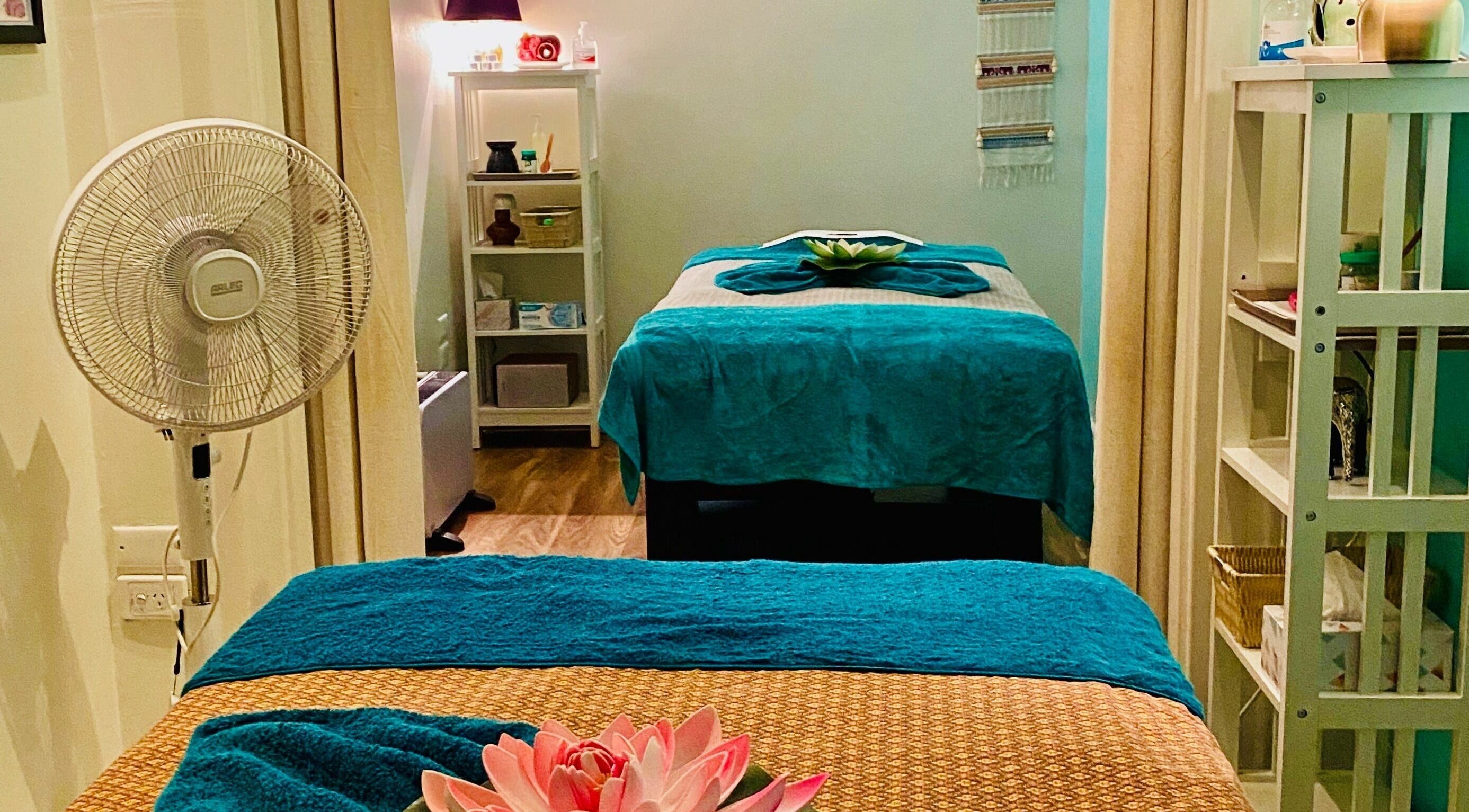 Relaxing massage room at Sawadee Hamilton, Hamilton, New South Wales, AU with serene ambiance and decor.