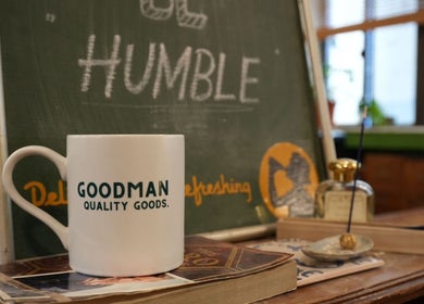 Goodman Barber Shop (Causeway Bay) stylish mug display at Hong Kong Island, HK location.