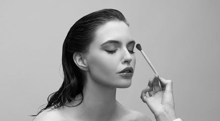 Professional makeup application at Emily Marietta Barker in Glasgow, Scotland, GB.