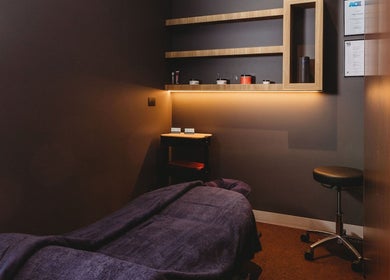 Nordic Massage Campbell cozy room in Campbell, ACT, AU featuring a massage table and warm lighting.