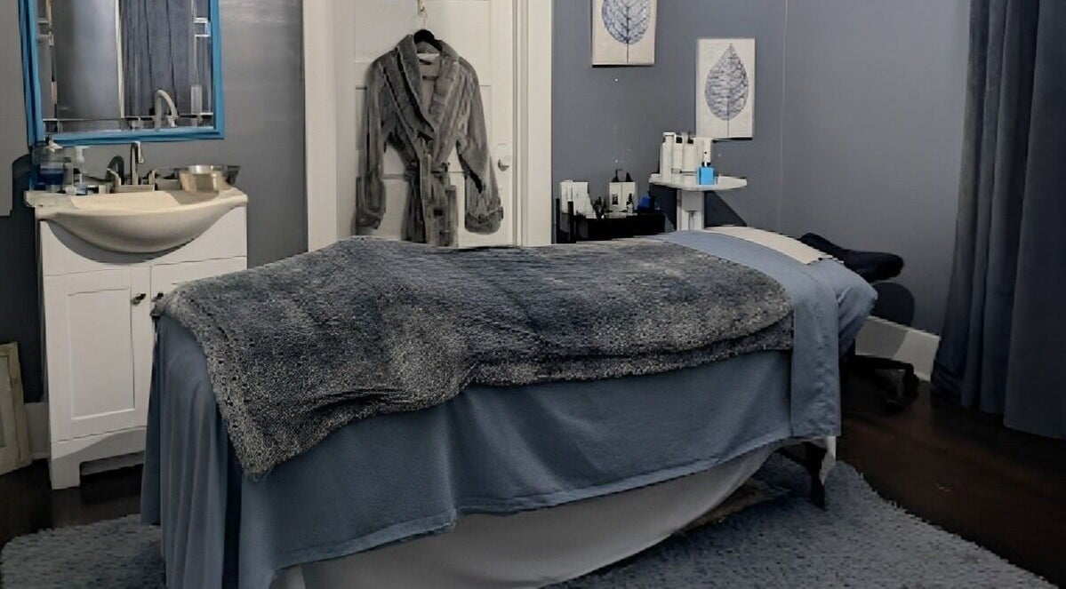 Tranquil therapy room with bed and decor at Cloud 9 Elevated Therapies, Sellersburg, Indiana, US.