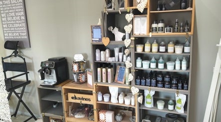 Elegant display of beauty products at Tanak Design / Hair by Nick Ashley, Pretoria, Gauteng, ZA.