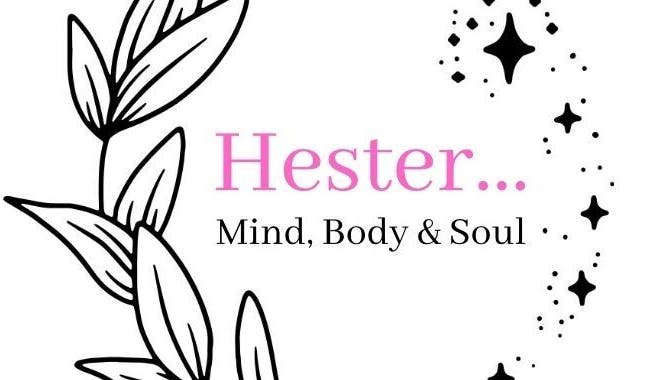 Hester Mind, Body and Soul logo with floral design, Weston-super-mare, England, GB.