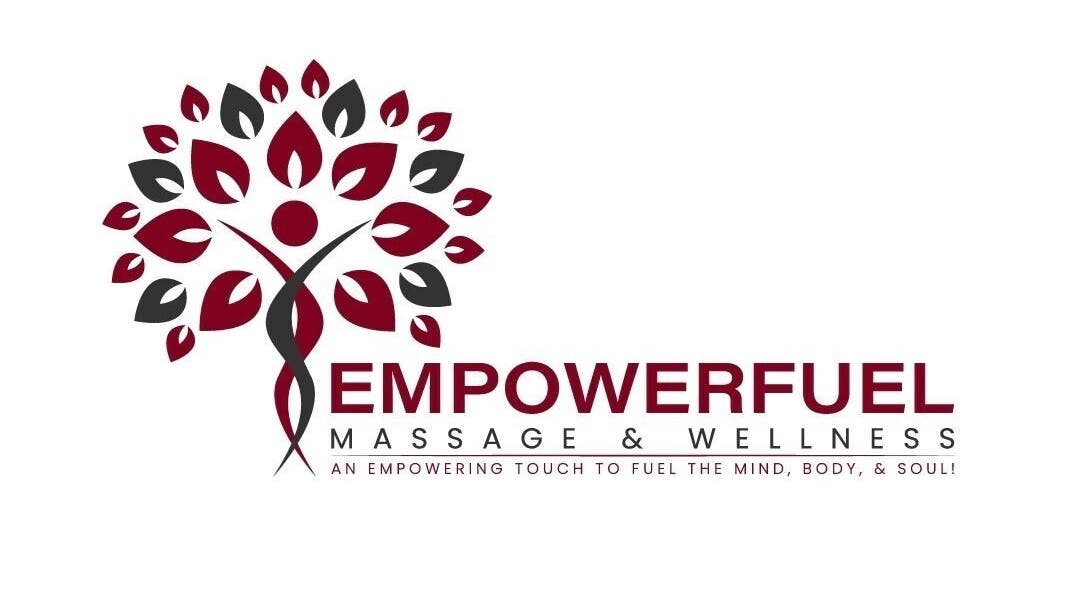 EmpowerFuel Massage & Wellness LLC logo, showcasing a stylized tree. Located in Columbia, South Carolina, US.