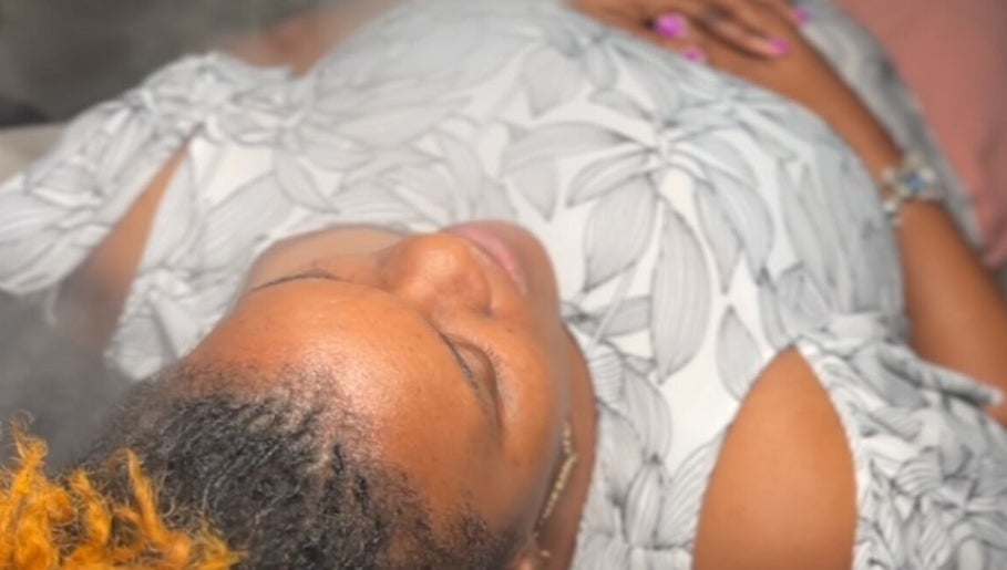Relaxing steam facial at Solitude Esthetics, Bridgetown, Christ Church, BB. Indulge in tranquility and pampering.