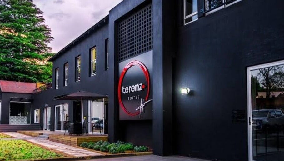 Front view of Hair by Irian, a modern salon in Johannesburg, Gauteng, ZA featuring chic architecture.