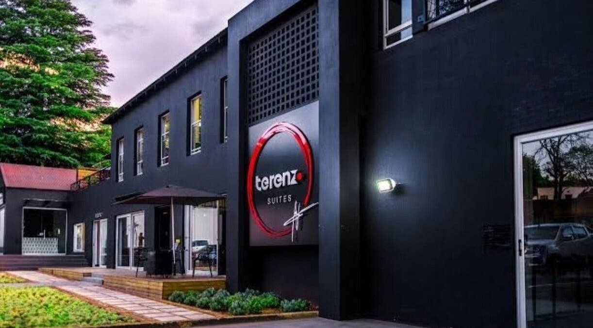 Front view of Hair by Irian, a modern salon in Johannesburg, Gauteng, ZA featuring chic architecture.