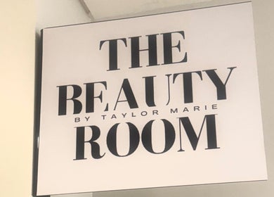 Sign for The Beauty Room by Taylor Marie in Parramatta, New South Wales, AU, showcasing chic typography.