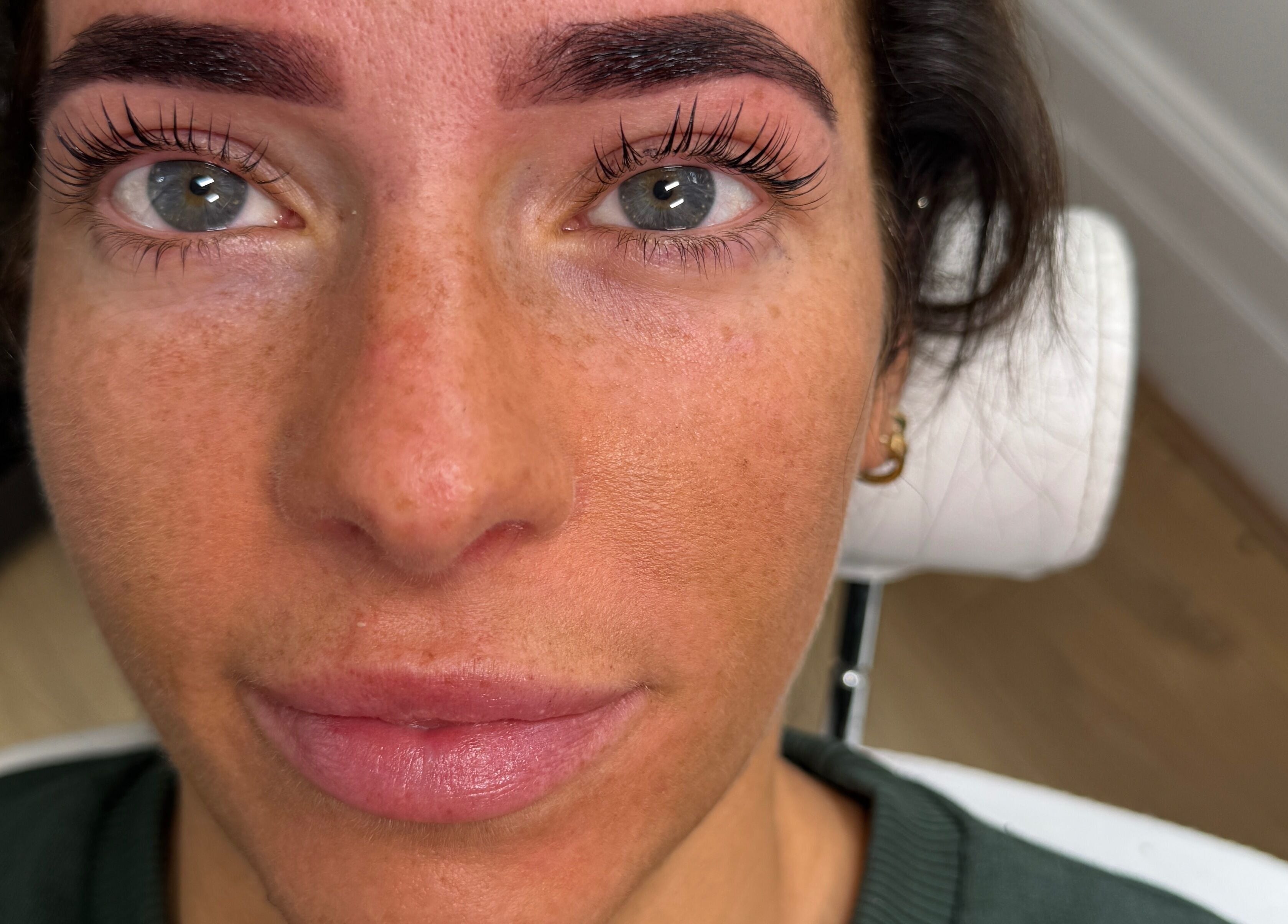 Close-up of eyelash extensions at Lashed by Lexi, Greenock, Scotland, GB showcasing detailed lash work.