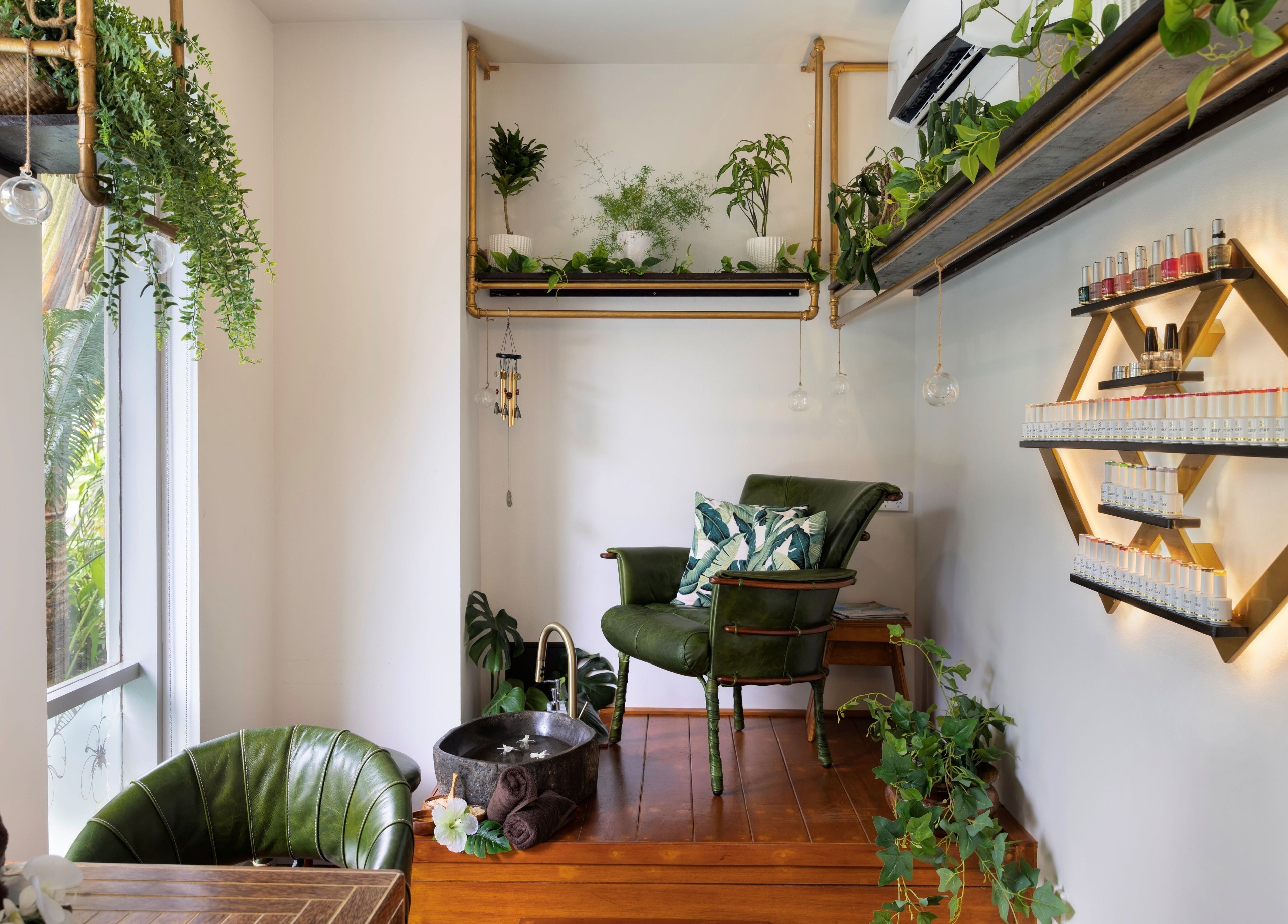Relaxing spa corner at Sofitel Fiji Resort & Spa, Denarau Island, Western Division, FJ, with lush plants and seating.